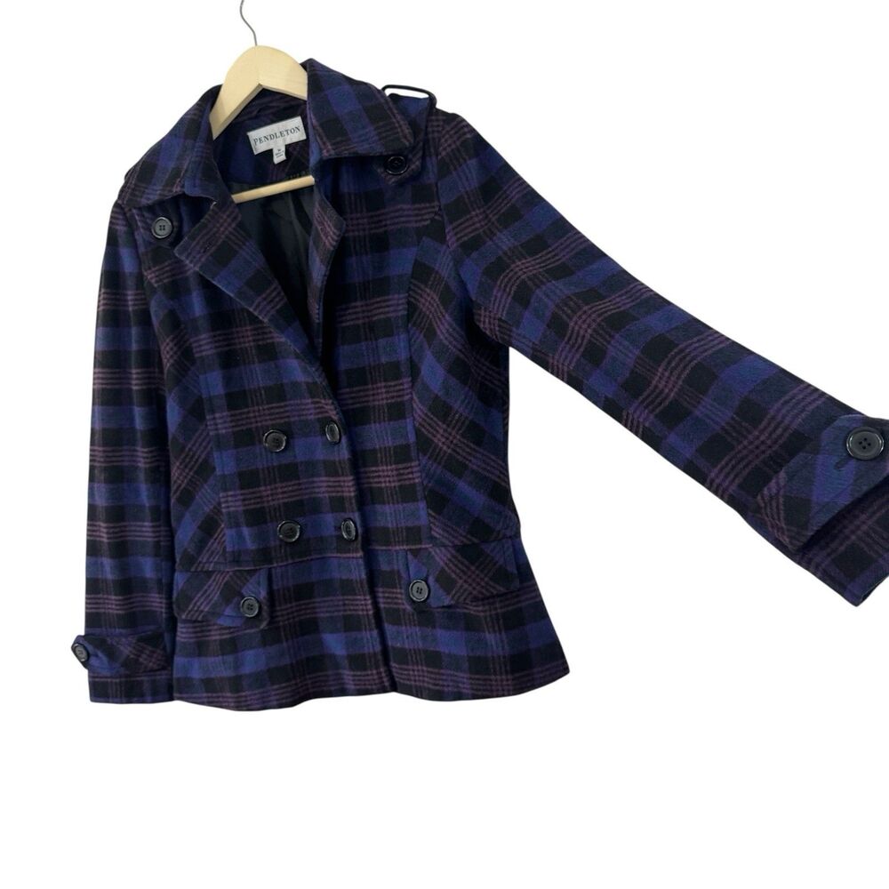 Pendleton Medium Plaid Button Jacket Wool Blend C… - image 13